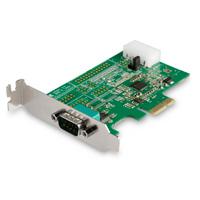 Esta es la imagen de tarjeta pci express adaptadora de 1 puerto serial rs232 - tarjeta controladora serial pcie rs232 - pcie a db9 uart16950 - startech.com mod. pex1s953lp