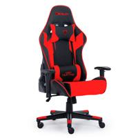 Esta es la imagen de silla gamer ocelot/color rojo con negro/descansa brazos ajustables/ reclinable 90-155 grados/ soporta hasta 150kg