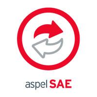 Esta es la imagen de aspel sae 8.0 actualizacion paquete base 1 usuario - 99 empresas (fisico)