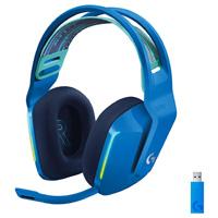 Esta es la imagen de audifonos gaming tipo diadema logitech g733 lightspeed blue inalambrico usb 1ms recargable 29hrs de uso 20 metros 7.1 canales microfono blue voice rgb lightsync