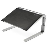 Esta es la imagen de base ajustable para laptop con 3 niveles de altura - en acero y aluminio para servicio pesado - soporte con inclinacion - startech.com mod. ltstnd