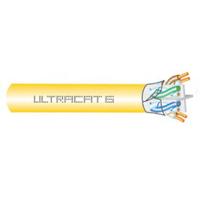 Esta es la imagen de bobina de cable condumex cat6 utp ultracat cm 100% cobre 23 awg 305 mts color amarillo