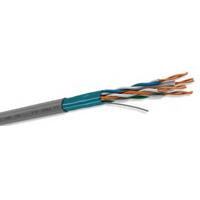 Esta es la imagen de bobina de cable condumex cat6a f/utp blindaje cmr 100% cobre solido 23 awg rollo 305 metros azul