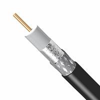 Esta es la imagen de bobina de cable condumex coaxial rg-59 cu malla 80% 23 awg rollo 500 mts negro