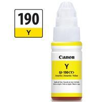 Esta es la imagen de botella de tinta canon gi-190 amarillo