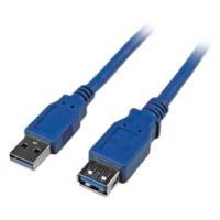 Esta es la imagen de cable de 1.8m de extensión pasivo usb 3.0 superspeed - macho a hembra usb a - extensor - azul - startech.com mod. usb3sextaa6