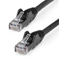 Esta es la imagen de cable de 1.8m de red cat6 utp ethernet gigabit rj45 sin enganches - negro - startech.com mod. n6patch6bk