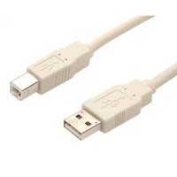 Esta es la imagen de cable de 1.8m usb 2.0 beige - usb tipo-a macho a usb-b macho para impresora - startech.com mod. usbfab_6