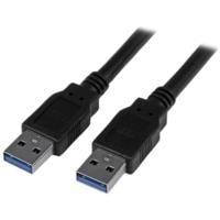 Esta es la imagen de cable de 1.8m usb 3.0 superspeed a macho a a macho color negro - startech.com mod. usb3saa6bk