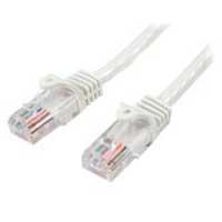 Esta es la imagen de cable de 10m blanco de red cat5e ethernet rj45 sin enganches - latiguillo snagless - startech.com mod. 45pat10mwh