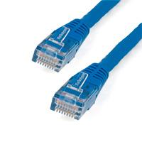 Esta es la imagen de cable de 15.2m azul de red categoria cat6 utp rj45 gigabit ethernet etl - patch moldeado - startech.com mod. c6patch50bl