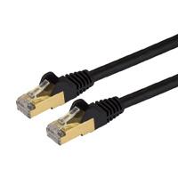 Esta es la imagen de cable de 2m cat6a ethernet negro - cable de red 10gb cat6a snagless blindado rj45 poe de 100w - 10gbe con certificacion ul/tia - startech.com mod. c6aspat5bk