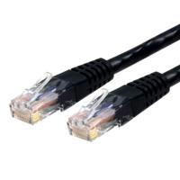 Esta es la imagen de cable de 3m negro de red gigabit cat6 ethernet rj45 utp moldeado - certificado etl - startech.com mod. c6patch10bk