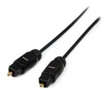 Esta es la imagen de cable de 3m toslink audio digital optico spdif delgado - negro - startech.com mod. thintos10