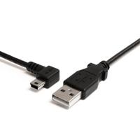 Esta es la imagen de cable de 91cm usb 2.0 acodado a la izquierda mini b - cable adaptador usb a a mini b - cable convertidor usb-a a mini usb-b - startech.com mod. usb2habm3la