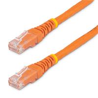 Esta es la imagen de cable de red 4.5m categoria cat6 utp rj45 gigabit ethernet etl - patch moldeado - naranja - startech.com mod. c6patch15or