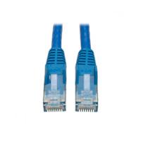 Esta es la imagen de cable patch tripp-lite (n201-003-bl) moldeado snagless cat6 gigabit (rj45 m/m) - azul