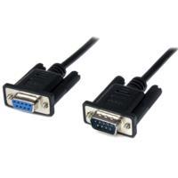 Esta es la imagen de cable serial de 1m modem nulo null serial db9 hembra a macho - negro - startech.com mod. scnm9fm1mbk