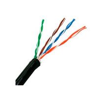 Esta es la imagen de cable utp exterior saxxon 100% cobre/ categoria 5e / color negro/ 305 mts/ redes/ video/ 4 pares