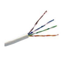 Esta es la imagen de cable utp saxxon blanco categoria 6/ cca/ bobina 305 mts/ redes/ video/4 pares