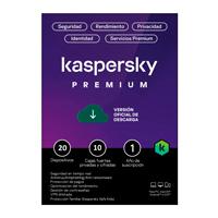 Esta es la imagen de esd kaspersky premium (total security) / 20 dispositivos / 10 cuentas kpm / 1 año