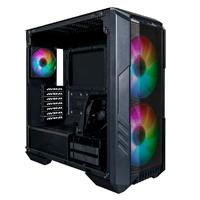 Esta es la imagen de gabinete cooler master masterbox haf 500/ negro/midi tower/micro-atx/ventana argb.