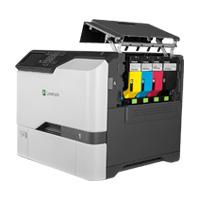 Esta es la imagen de impresora laser a color lexmark / cs720de / 40c9100 / hasta 40 ppm / ciclo mensual 120
