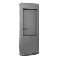 Esta es la imagen de kiosco peerless-av kipc2555 vertical color negro para monitores de 55 pulgadas