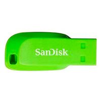 Esta es la imagen de memoria sandisk 16gb usb 2.0 cruzer blade z50 electric green (sdcz50c-016g-b35ge)