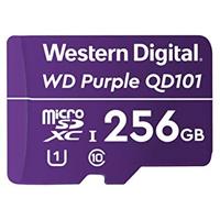 Esta es la imagen de memoria wd purple sc qd101 micro sdxc 256gb videovigilancia 24/7 clase 10 u1 lect 50mb/s esc 40mb/s wdd256g1p0c