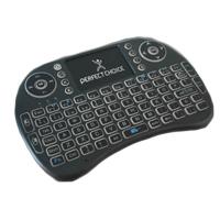 Esta es la imagen de mini teclado inalambrico de entretenimiento p/smart tv perfect choice negro