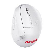 Esta es la imagen de mouse gamer nasa by techzone ns-mis02 inalambrico ergonomico blanco