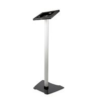 Esta es la imagen de pedestal con seguro para ipad - base de piso metalica segura con altura fija - con soporte para ipad air