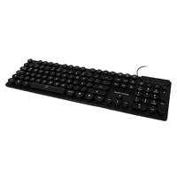 Esta es la imagen de teclado almbrico round usb perfect choice negro