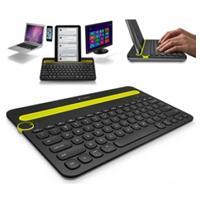 Esta es la imagen de teclado logitech k480 negro/amarillo inalambrico bluetooth multiplataforma pc/tablet/smarthone