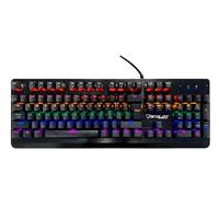 Esta es la imagen de teclado mecanico ocelot/alambrico/metalico/ switch azul/negro/rgb/iluminacion y colores ajustables/plug play/gamer