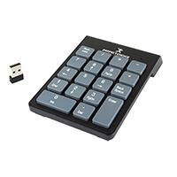 Esta es la imagen de teclado numerico inalambrico usb perfect choice negro/gris