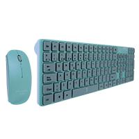 Esta es la imagen de teclado y mouse inalambrico para niños ballon perfect choice azul