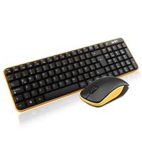 Esta es la imagen de teclado/mouse combo inalambrico compacto gt4000na ghia / color negro/amarillo