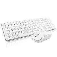 Esta es la imagen de teclado/mouse combo inalambrico compacto gt4000wg ghia / color blanco