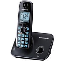 Esta es la imagen de telefono panasonic kx-tg4111meb inalambrico pantalla lcd 1.8 color azul teclado iluminado altavoz  50 numero en directorio bloqueo de llamadas no deseadas (negro)