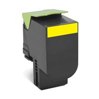 Esta es la imagen de toner laser lexmark / color amarillo / extra alto rendimiento / 80c8xy0 / hasta 4