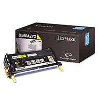 Esta es la imagen de toner laser lexmark color amarillo / rendimiento estandar / x560a2yg / hasta 4