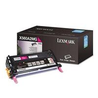 Esta es la imagen de toner laser lexmark color magenta/ rendimiento estandar / x560a2mg / hasta 4