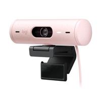 Esta es la imagen de webcam logitech brio 500 rosa fhd 1080 a 30 fps auto enfoque