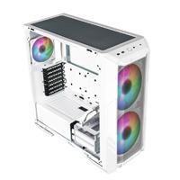 Esta es la imagen de gabinete cooler master masterbox haf 500/blanco/midi tower/micro-atx/ventana argb.