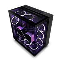 Esta es la imagen de gabinete nzxt h9 elite / vidrio templado / negro / atx mid tower /con 3 ventiladores rgb /1 sin rgb / gamer