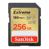 Esta es la imagen de memoria sandisk sdxc 256gb extreme 180mb/s 4k clase 10 u3 v30 sdsdxvv-256g-gncin