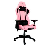 Esta es la imagen de silla gamer balam rush thunder rush v2 pink edition / tela automotriz  / piston clase 4 / max150 kg / inclinacion 90° a 180°/ color rosa- negro / br-932851