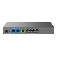 Esta es la imagen de adaptador voip grandstream  ht841/  4 puertos rj11 fxo para lineas analogicas 1 puerto rj11 fxs admite 3 perfiles sip